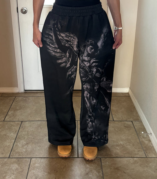 Saint Michael Wide Leg Sweatpants